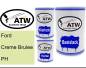 Preview: Ford, Creme Brulee, PH: 500ml Lackdose + 500ml Klarlack + 250ml Härter - Set, von ATW Autoteile West.